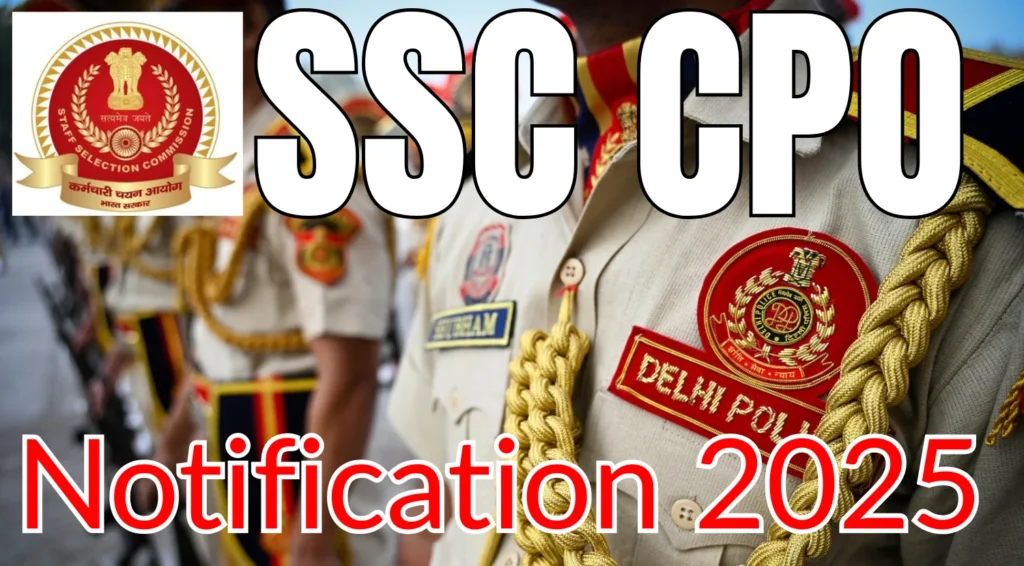SSC CPO Sub Inspector Recruitment 2025