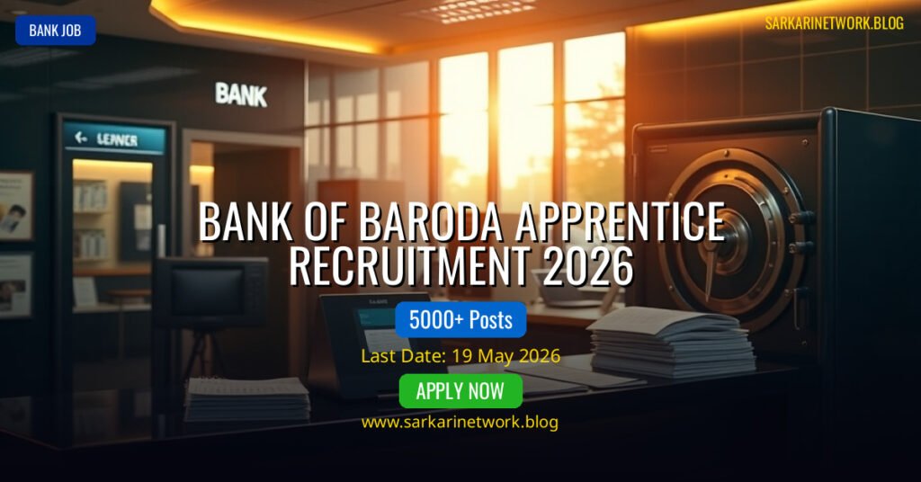 Bank of Baroda Apprentice Recruitment 2026 – Apply Online for 5000 Posts