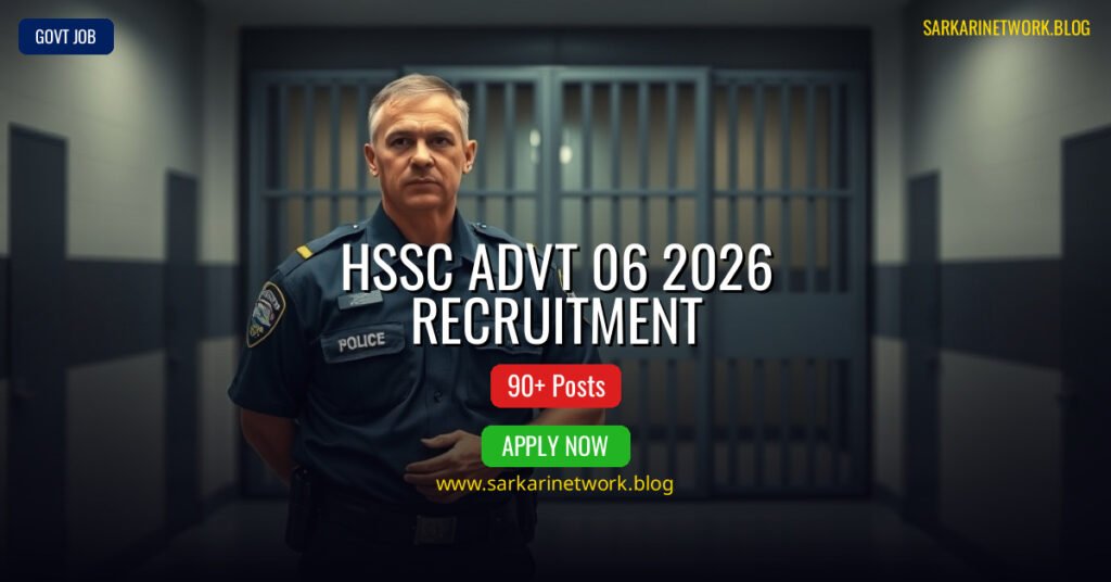 HSSC Advt 06/2026 Warder, ASJ Online Form 2026 – Apply Now