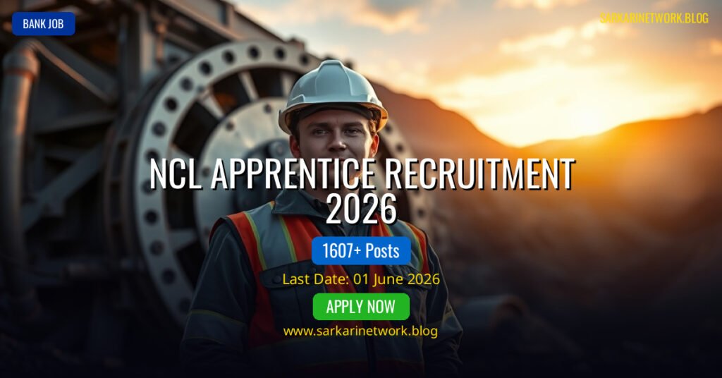 NCL Apprentice Recruitment 2026 – Apply Online for 1607 Posts