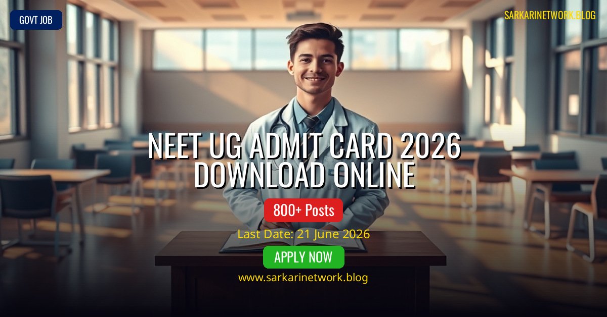 NEET UG Admit Card 2026 Download Online