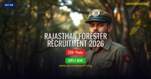 Rajasthan Forester Recruitment 2026 – Apply Online for 259 Posts