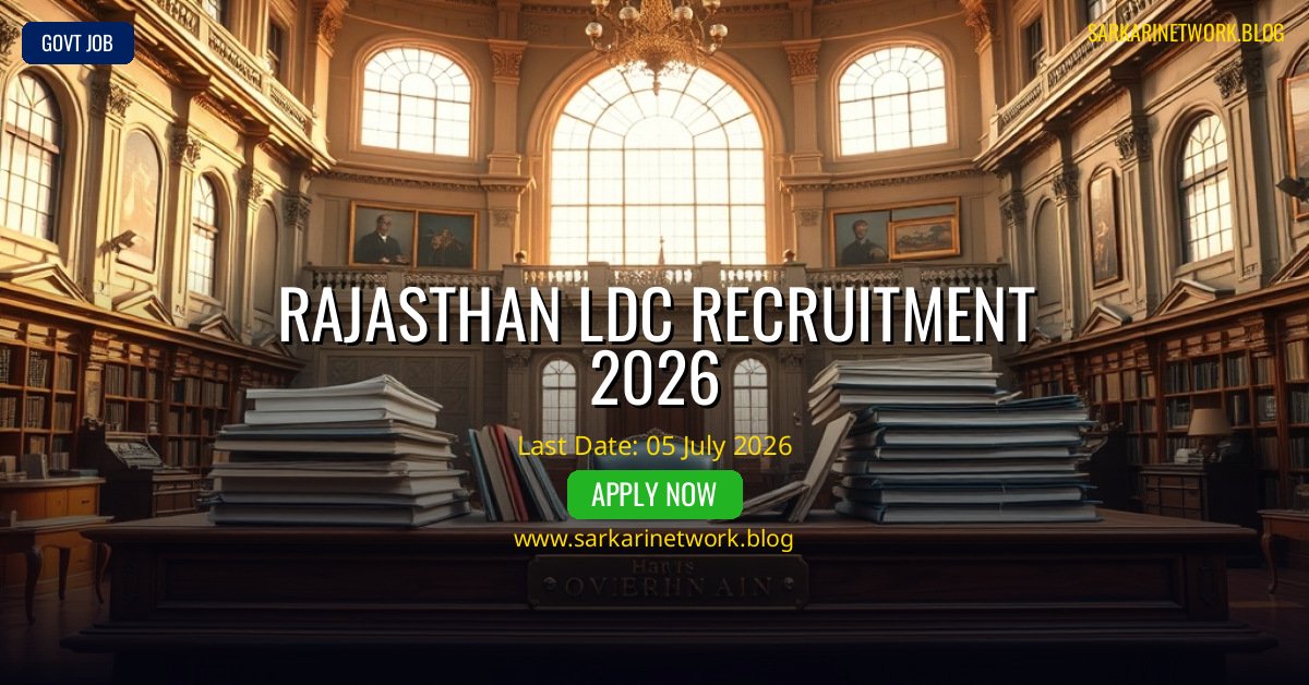 Rajasthan LDC Recruitment 2026