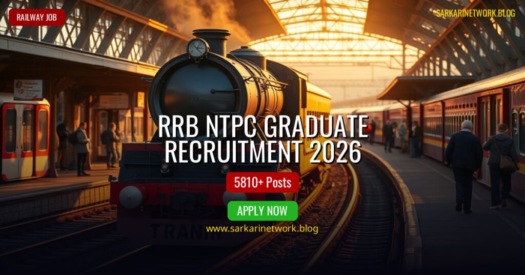 RRB NTPC Graduate Recruitment 2026 – Apply Online for 5810 Posts