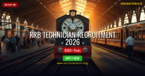 RRB Technician Recruitment 2026 – Apply Online for 6565 Posts