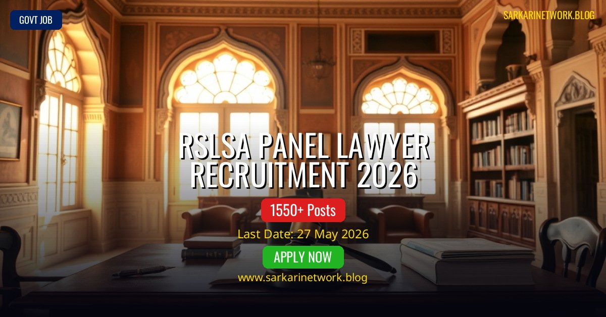 RSLSA Panel Lawyer Recruitment 2026