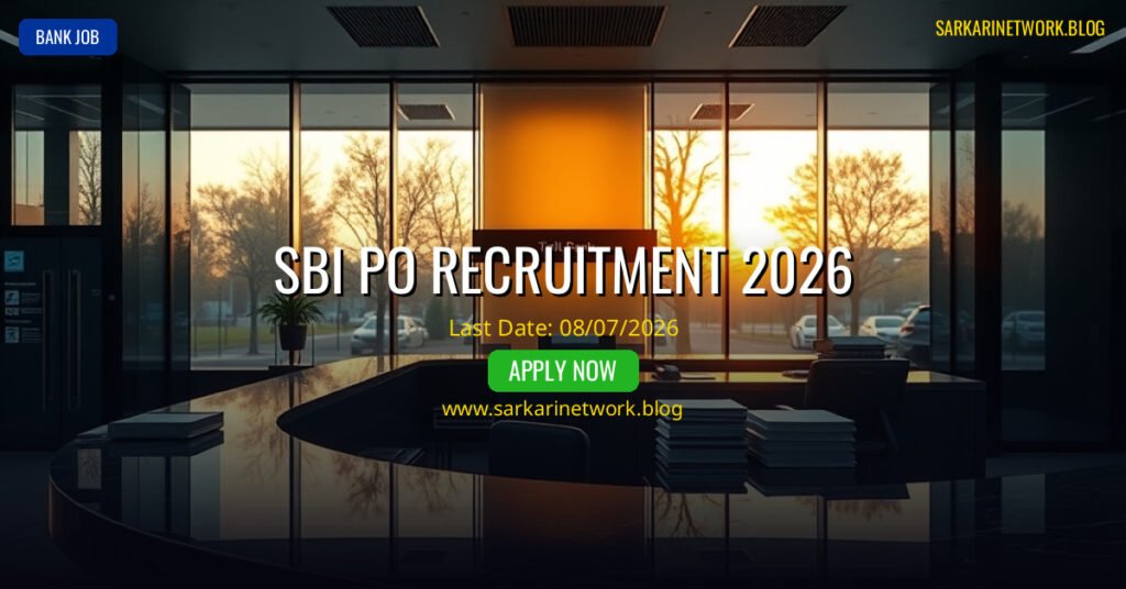 SBI PO Recruitment 2026 – Apply Online for 1500 Posts