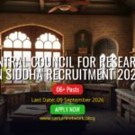 Central Council for Research in Siddha Recruitment 2026 – Apply Offline for 06 Posts