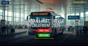 Haryana HSSC Driver Recruitment 2026 – Apply Online for 1000 Posts