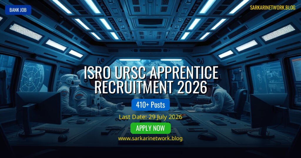 ISRO URSC Apprentice Recruitment 2026 – Apply Online for 410 Posts