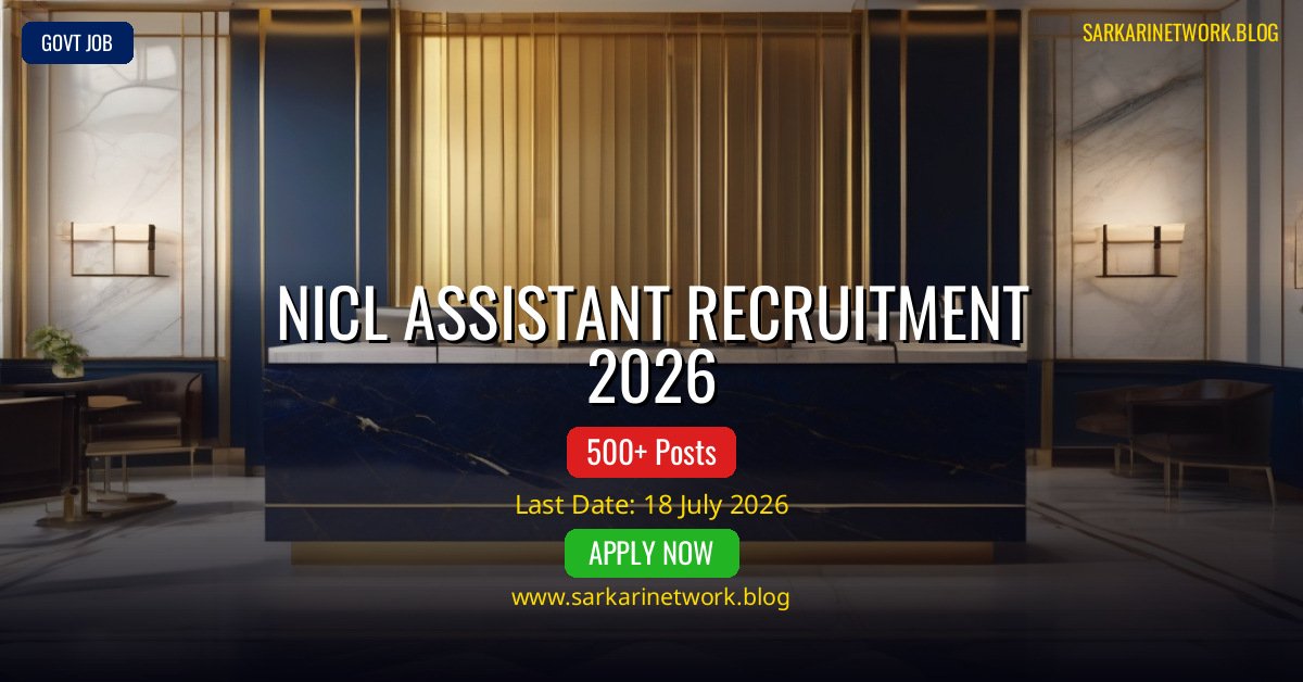 NICL Assistant Recruitment 2026