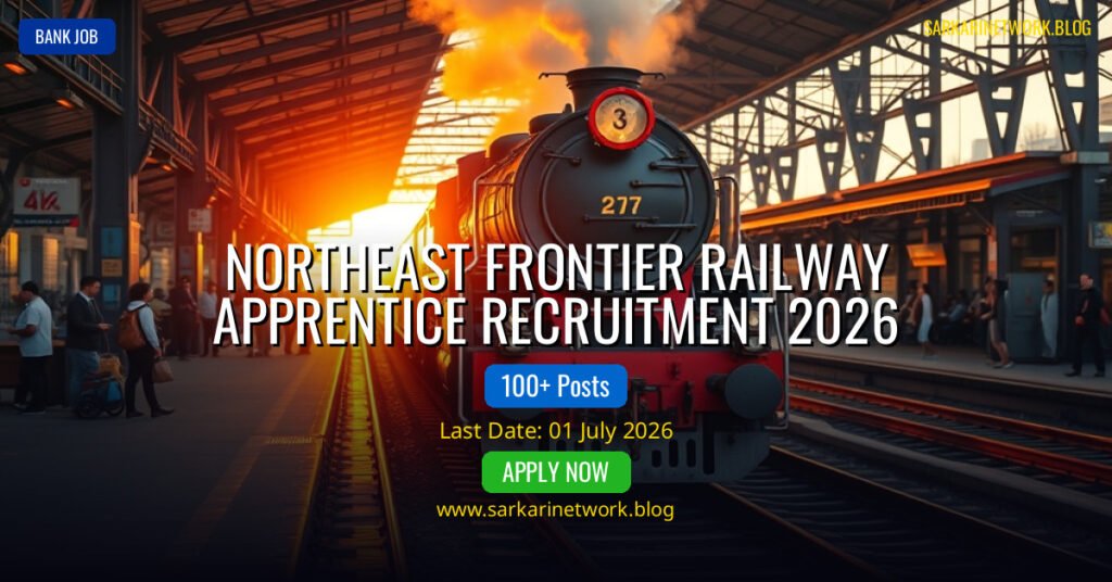Northeast Frontier Railway Apprentice Recruitment 2026 Apply