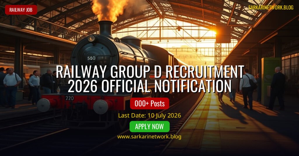 Railway Group D Recruitment 2026 – Apply Online for Posts