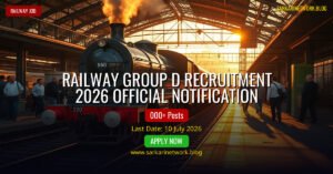 Railway Group D Recruitment 2026 – Official Apply Online for 4000 Posts
