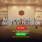 Rajasthan Bureau of Investment Promotion Recruitment 2026 – Apply Online for 18 Posts