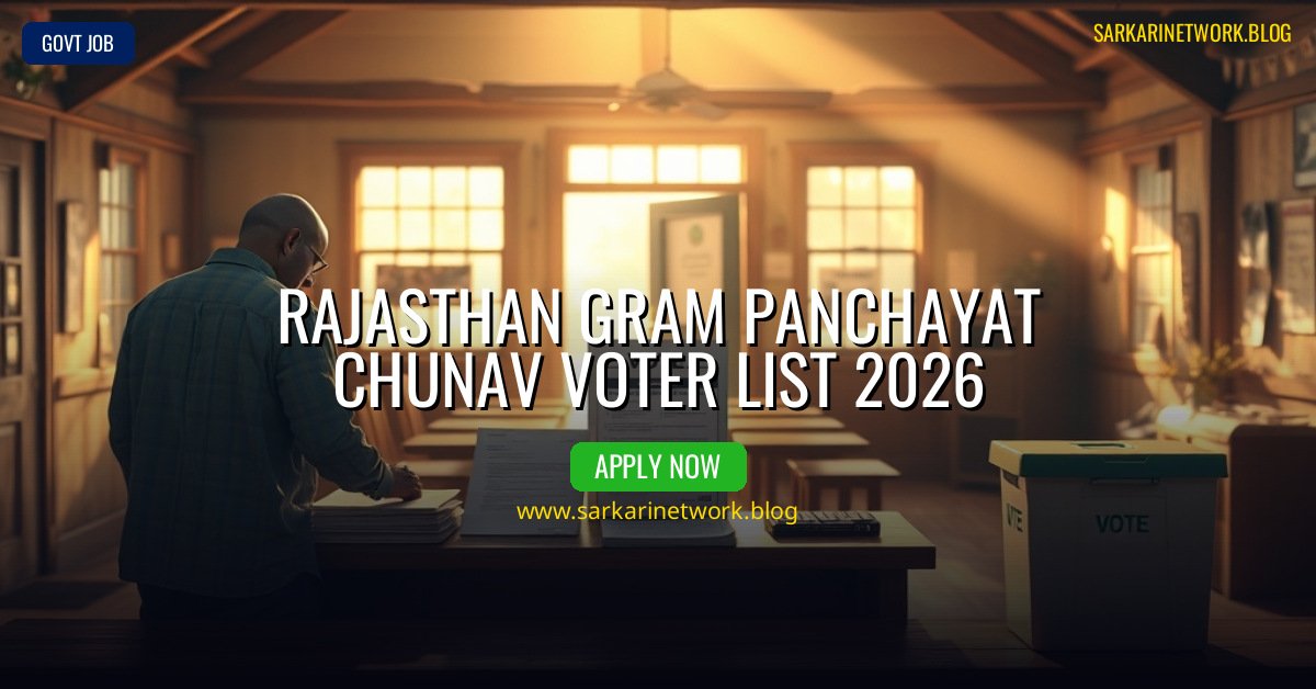 Rajasthan Gram Panchayat Chunav Voter list 2026