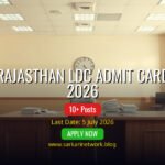Rajasthan LDC Admit Card 2026 – Download Now for Clerk Grade-II Exam