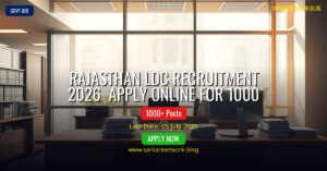 Rajasthan LDC Recruitment 2026 – Apply Online for 1000 Posts