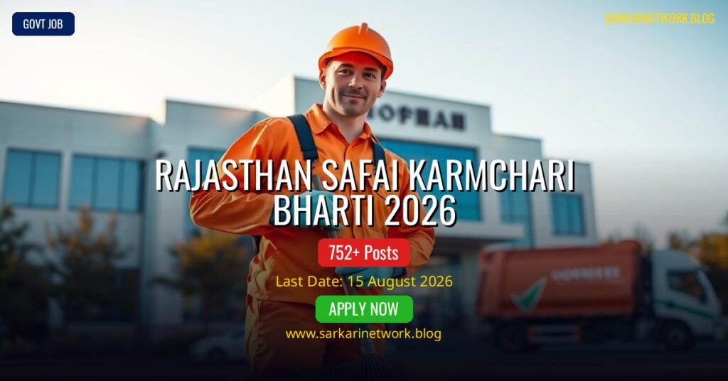 Rajasthan Safai Karmchari Bharti 2026 – Apply Online for 24752 Posts