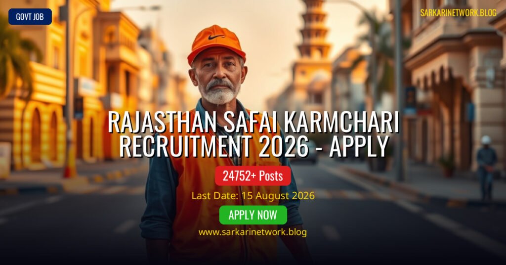 Rajasthan Safai Karmchari Recruitment 2026 – Apply Online for 24752 Posts