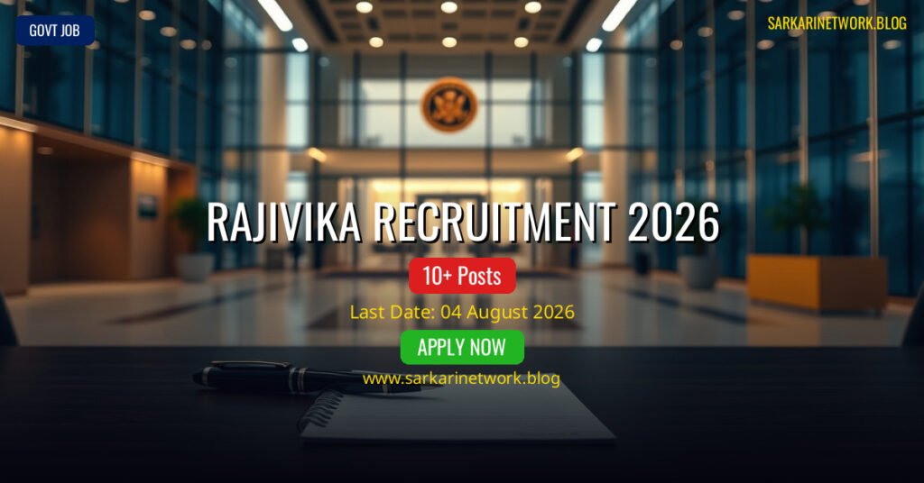 Rajivika Recruitment 2026 – Apply Online for 10 Posts