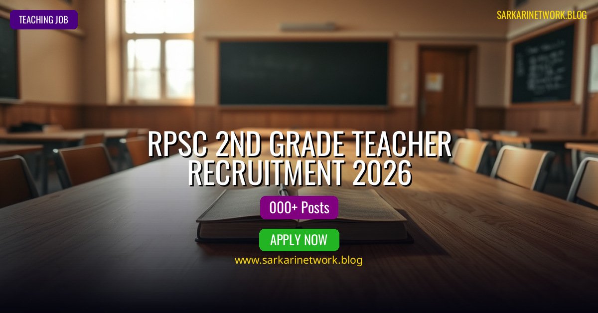 RPSC 2nd Grade Teacher Recruitment 2026