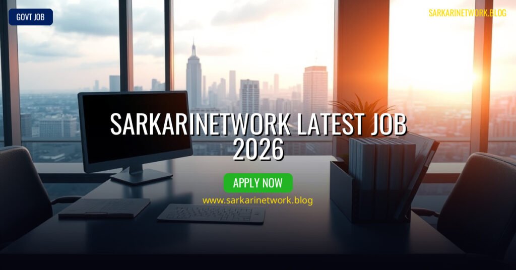 Sarkarinetwork Latest Job 2026 – Apply Online