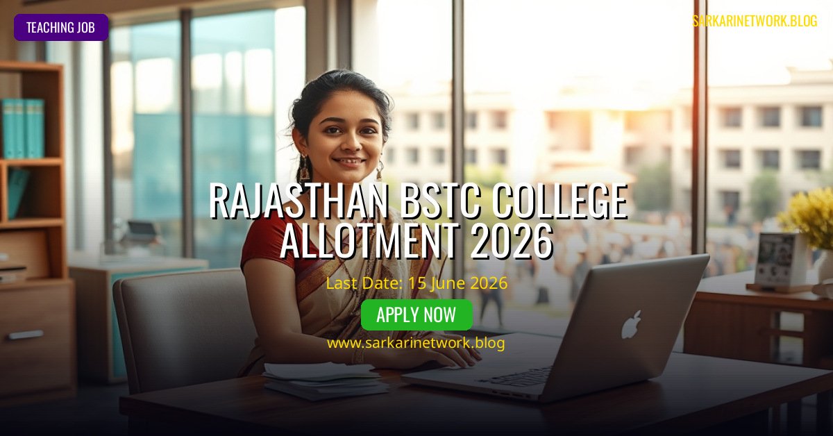 Rajasthan BSTC College Allotment 2026
