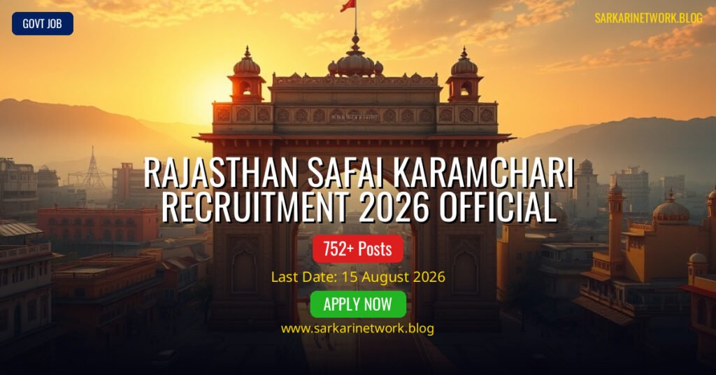 Rajasthan Safai Karamchari Recruitment 2026 – Apply Online