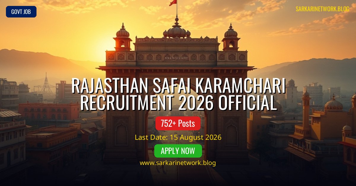 Rajasthan Safai Karamchari Recruitment 2026 Official Notification Poster