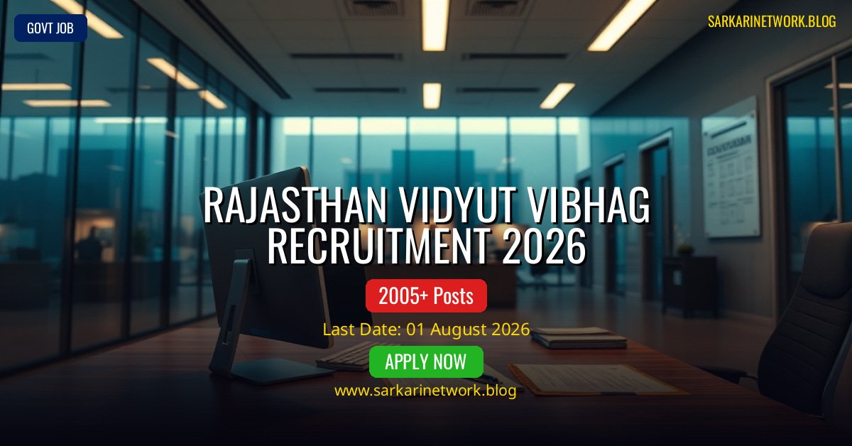 Rajasthan Vidyut Vibhag Recruitment 2026