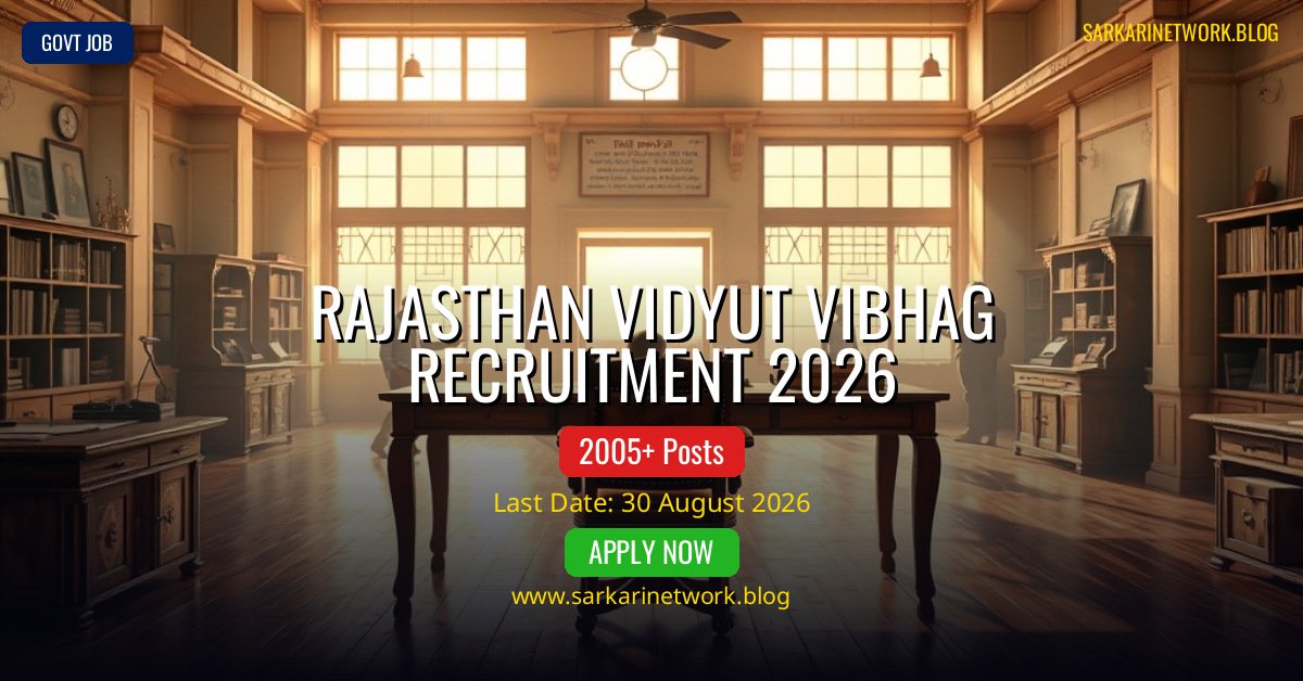 Rajasthan Vidyut Vibhag Recruitment 2026