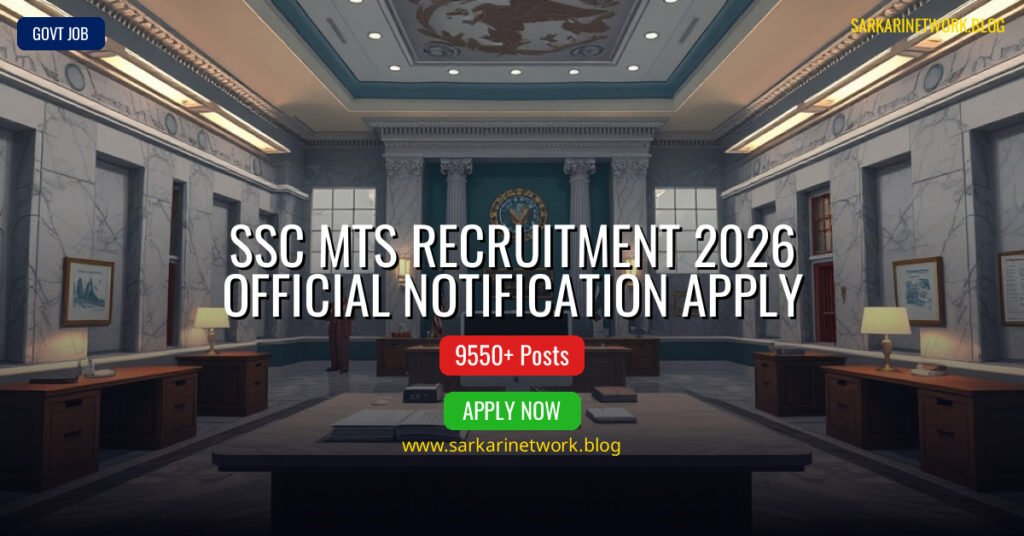 SSC MTS Recruitment 2026 – Apply Online for 9550 Posts