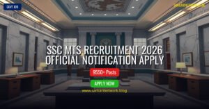 SSC MTS Recruitment 2026 – Apply Online for 9550 Posts